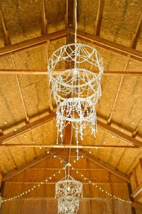 hula hoop wedding chandelier.